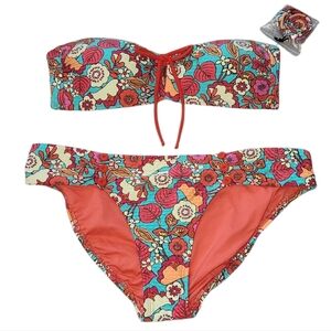 Robin Piccone Bibi Bandeau And Cheeky Bottoms